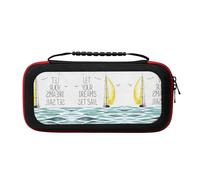 MDATT Quotes Let Your Dreams Set Sail Portable Travel All Protective Bag Soft Lining for Switch Console Pro Controller Accessories