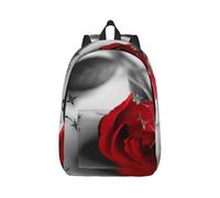 MDATT Red Rose 1 Printing Drawstring Backpack Bag, Students' String Backpack Bulk Cinch Sack Tote Bags For Gym Traveling Boys Girls