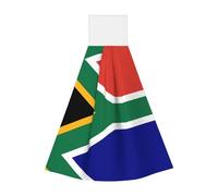 MDATT South African Flag Hanging Tie Towels Kitchen Hand Towel Absorbent Wipe Cloth For Kitchen Bathroom