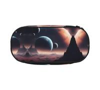 MDATT Space Planet Large Pencil Case Pouch,Soft Pencil Pouch Organizer with Zipper,Portable Pencil Case for Adult