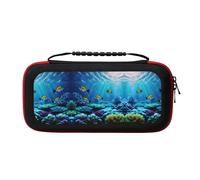 MDATT Tranquil Underwater Scenery Portable Travel All Protective Bag Soft Lining for Switch Console Pro Controller Accessories