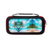 MDATT Tropical Ocean Beach Theme Portable Travel All Protective Bag Soft Lining for Switch Console Pro Controller Accessories