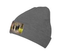 MDATT Trotting Flat Coated Retrievers Paw Beanie Hat for Men Women Winter Hats for Women Men Soft Warm Unisex Cuffed Beanie Knitted Cap Deep Heather