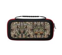 MDATT Wildlife Hunting Deer Bear Elk Portable Travel All Protective Bag Soft Lining for Switch Console Pro Controller Accessories