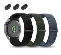 MDBBLBM 26mm Watchband Compatible with Garmin Fenix 8 pro/tactix 8 AMOLED-51mm/Fenix 7X/6X/5X/7X Pro/6X Pro/5X Plus/3 HR,Nylon Elastic Braided Strap For Descent Mk2i/3i/quatix 8 51mm/Enduro3 2