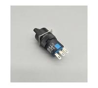 MDBJTCYZN 16mm LA16Y-11X/2 Rotary Switch Knob Round Button 2 Positions Self-locking/Latching 1NO1NC Selector