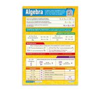 MDBJTCYZN Algebra Interactive Learning Poster with Quiz, Math Classroom Wall-Art for Middle High School, Educational Chart & Study Guide(Unframed,16x24inch(40x60cm))