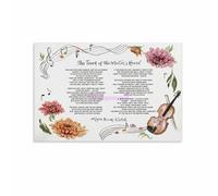 MDBJTCYZN Christian Inspirational Wall-Art - Touch of The Master's Hand Poem Canvas Print, Gift for Church, Pastor & Prayer Room Decor(Unframed,16x24inch(40x60cm))