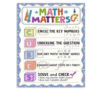 MDBJTCYZN Counting Cubes Mathematics Poster Educational Wall Decor for Classroom Elementary School Teachers Homeschool Learning Resource(Framed,16x24inch(40x60cm))