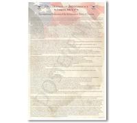 MDBJTCYZN Declaration of Independence Document Poster History Government Social Studies Educational Chart for Classroom Decor Civics Class Teachers Students