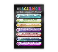 MDBJTCYZN Educational Science Wall-Art Poster The Behind a Successful Student for Middle School High Teacher Classroom Decor(Unframed,08x12inch(20x30cm))