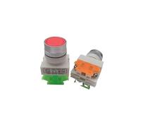 MDBJTCYZN LAY7 (PBCY090) LAY37 11BN Red 10A 660V Momentary Push Button Switch 1NO 1NC (Red)