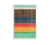 MDBJTCYZN Master Chemistry Poster - Color-Coded Functional Groups Guide | Gift for Science Students & Teachers(Framed,16x24inch(40x60cm))