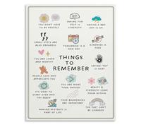 MDBJTCYZN Skills Reference Chart CBT DBT Canvas Wall-Art for Mental Health Professionals Office and Clinic Decor(Framed,12x18inch(30x45cm))
