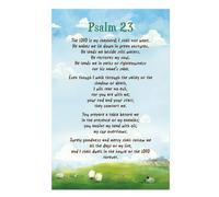 MDBJTCYZN The Lord is My Shepherd Psalm 23 Poster, Faith-Based Wall-Art for Prayer Room, Study & Ministry Décor (Framed,08x12inch(20x30cm))