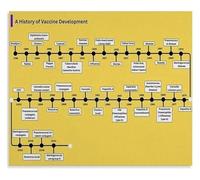 MDBJTCYZN Vaccine History and Development Timeline Poster Science Breakthroughs Biology Classroom Educational Wall-Art Decor(Framed,12x18inch(30x45cm))