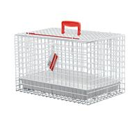 MDC Cat Carrier with Top Opening - Lightweight Mesh Pet Travel Crate for Vet Visits, Cats & Kittens - Breathable, Easy Clean Cat Basket with Handle - Secure & Spacious Cat Crate for Travel, White