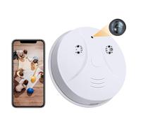 MDCGN WiFi Security Camera 1080P HD Wireless Smoke Detector Cameras Mini Spy Nanny Cam with Motion Detection, Night Vision Small Video Recorder for Home, Office