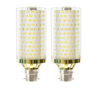 MDee B22 LED Bulb, 15W Bayonet Light Bulbs, 150W Incandescent Replacement, 2800Lumen, 6000K Cool White, AC 230V, Non-Dimmable, Energy Saving Corn Light Bulb Bayonet Cap for Home Lighting, 2 Count