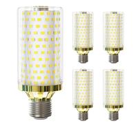 MDee Corn LED E27 Bulb, 15W Edison Screw Bulbs, 150W Incandescent Replacement, 2800 Lumen, Cool White 6000K, AC 230V, Non-Dimmable, Energy Saving E27 Screw Bulb for Home Lighting, 5-Pack