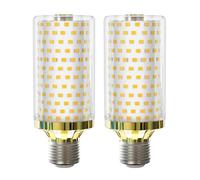 MDee Corn LED E27 Bulb, 15W Edison Screw Bulbs, 150W Incandescent Replacement, 2800Lumen, Warm White 3000K, AC 230V, Non-Dimmable, Energy Saving E27 Screw Bulb for Home Lighting, 2-Pack