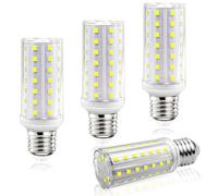 MDee E27 LED Bulb Cool White 6000K, 5W E27 Edison Screw Bulb, 90W Incandescent Equivalent, 925Lumen, 64LEDs, AC 230V, Non-Dimmable, Energy Saving Corn Light Bulbs for Home Lighting Decor, 4 Count