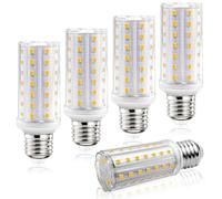 MDee E27 LED Bulb Warm White 3000K, 5W E27 Edison Screw Bulb, 90W Incandescent Equivalent, 925Lumen, 64LEDs, AC 230V, Non-Dimmable, Energy Saving Corn Light Bulbs for Home Lighting Decor, 5 Count