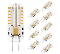 MDee G4 LED Bulbs Warm White 2700K, 1.8W 2 Pin Light Bulbs(Equivalent to G4 Halogen Bulb 20W), AC/DC 12V, 180LM, Non-Dimmable, Energy Saving Capsule Bulb for Cooker Hood Cabinet Lighting, 10Pack