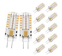 MDee G4 LED Bulbs Warm White 2700K, 1.8W 2 Pin Light Bulbs(Equivalent to G4 Halogen Bulb 20W), AC/DC 12V, 180LM, Non-Dimmable, Energy Saving Capsule Bulb for Cooker Hood Cabinet Lighting, 12Pack