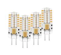 MDee G4 LED Bulbs Warm White 2700K, 1.8W 2 Pin Light Bulbs(Equivalent to G4 Halogen Bulb 20W), AC/DC 12V, 180LM, Non-Dimmable, Energy Saving Capsule Bulb for Cooker Hood Cabinet Lighting, 4Pack
