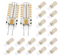MDee G4 LED Bulbs Warm White 2700K, 1.8W 2 Pin Light Bulbs(Equivalent to G4 Halogen Bulb 20W), AC/DC 12V, 180LM, Non-Dimmable, Energy Saving Capsule Bulb for Cooker Hood Cabinet Lighting, 20Pack