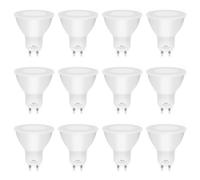 MDee GU10 LED Bulbs Cool White 6000K, 5W 800LM Energy Saving Light Bulbs(80W Halogen Replacement), Non-Dimmable, 110° Wide Beam, Energy Class B GU10 Bulb for Ceiling Light Wall Light, 12-Pack