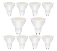 MDee GU10 LED Bulbs Warm White 3000K, 5W 800LM Energy Saving Light Bulbs(80W Halogen Replacement), Non-Dimmable, 110° Wide Beam, Energy Class B GU10 Bulb for Ceiling Light Wall Light, 10-Pack