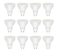 MDee GU10 LED Bulbs Warm White 3000K, 5W 800LM Energy Saving Light Bulbs(80W Halogen Replacement), Non-Dimmable, 110° Wide Beam, Energy Class B GU10 Bulb for Ceiling Light Wall Light, 12-Pack