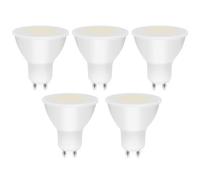 MDee GU10 LED Bulbs Warm White 3000K, 5W 800LM Energy Saving Light Bulbs(80W Halogen Replacement), Non-Dimmable, 110° Wide Beam, Energy Class B GU10 Bulb for Ceiling Light Wall Light, 5-Pack