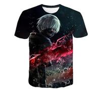 MDEM 2024 Summer Style Anime Tokyo Ghoul T Shirt Men Women Children Cool Tops Boy Girl Kids 3D T-Shirt Fashion Casual Tees Cool Tops-style2||L