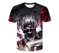 MDEM 2024 Summer Style Anime Tokyo Ghoul T Shirt Men Women Children Cool Tops Boy Girl Kids 3D T-Shirt Fashion Casual Tees Cool Tops-style4||L