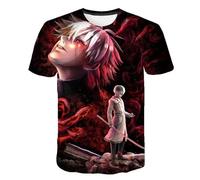 MDEM 2024 Summer Style Anime Tokyo Ghoul T Shirt Men Women Children Cool Tops Boy Girl Kids 3D T-Shirt Fashion Casual Tees Cool Tops-style1||XS