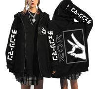 MDEM Anime Chainsaw Man Pochita Denji Zip Up Hoodies Hayakawa Aki Fox Devil Kon Manga Sweatshirts Korean Style Graphic Zipper Jackets-style3||4XL