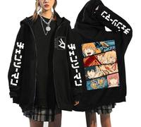 MDEM Anime Chainsaw Man Pochita Denji Zip Up Hoodies Hayakawa Aki Fox Devil Kon Manga Sweatshirts Korean Style Graphic Zipper Jackets-style4||L
