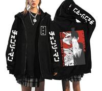 MDEM Anime Chainsaw Man Pochita Denji Zip Up Hoodies Hayakawa Aki Fox Devil Kon Manga Sweatshirts Korean Style Graphic Zipper Jackets-style8||XL