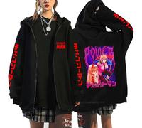 MDEM Anime Chainsaw Man Sweatshirts Denji Hooded Hoodies Makima Zipper Jacket Long Sleeve Zip Jackets Fleece Streetwear Sweatshirt-style5||S