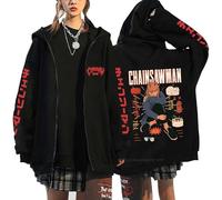 MDEM Anime Chainsaw Man Sweatshirts Denji Hooded Hoodies Makima Zipper Jacket Long Sleeve Zip Jackets Fleece Streetwear Sweatshirt-style8||S