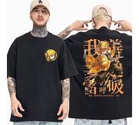 MDEM Anime Demon Slayer Zenitsu T Shirt Men Summer Japanese Manga Kimetsu No Yaiba Tshirt Inosuke Graphic Tshirt Short Sleeve Male-style6||M