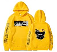 MDEM Anime Hoodie Tokyo Ghoul Kenaki Hoodies Men Women Casual Loose Print Pullover Harajuku Streetwear Men's Clothing-color4||L