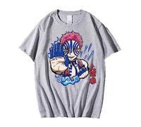MDEM Demon Slayer Akaza Daki and Giyuutarou T-Shirt Anime Harajiku Hip Hop Casual Loose Unisex T Shirts-style2||L