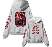 MDEM Demon Slayer Hoodie Anime Kokushibo Print Harajuku Hip Hop Man Woman Streetwear-style2||XL