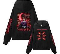 MDEM Demon Slayer Hoodie Anime Kokushibo Print Harajuku Hip Hop Man Woman Streetwear-style7||XXS