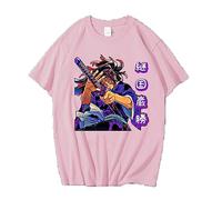 MDEM Demon Slayer Kokushibo Daki and Giyuutarou T-Shirt Anime Harajiku Hip Hop Casual Loose Unisex T Shirts-style3||S
