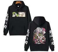 MDEM Demon Slayer Upper Moons Six Daki and Giyuutarou Anime Hoodie Man Woman Harajuku Pullovers Tops Long Sleeves Streetwear-style7||3XL